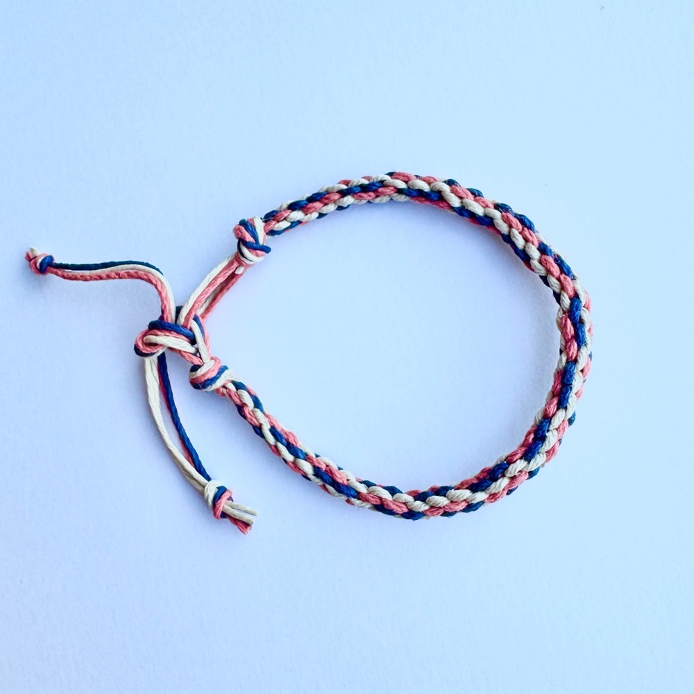 Handmade Hemp Braided Multicolor Bracelet